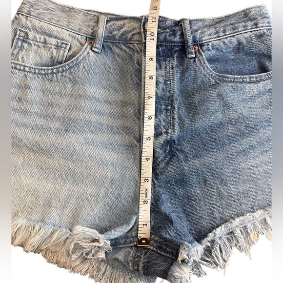 PacSun vintage high rise two tone denim jean shorts size 26 - Picture 13 of 14